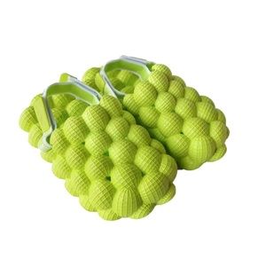 Big kid neon green bubble slide